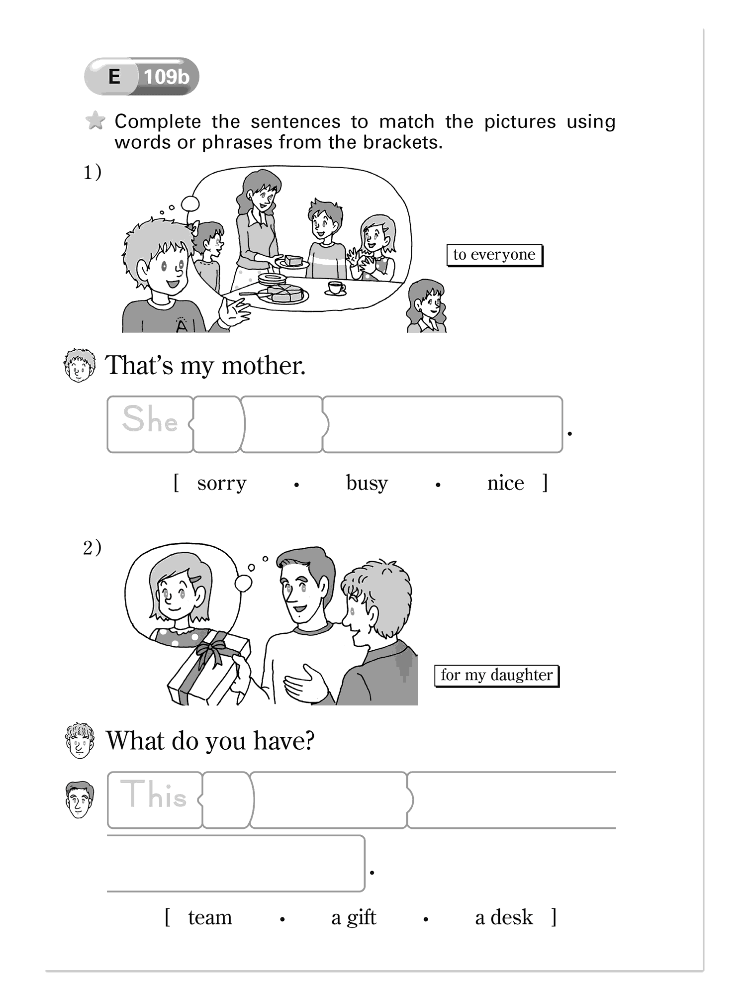Material didático da escola de inglês Kumon