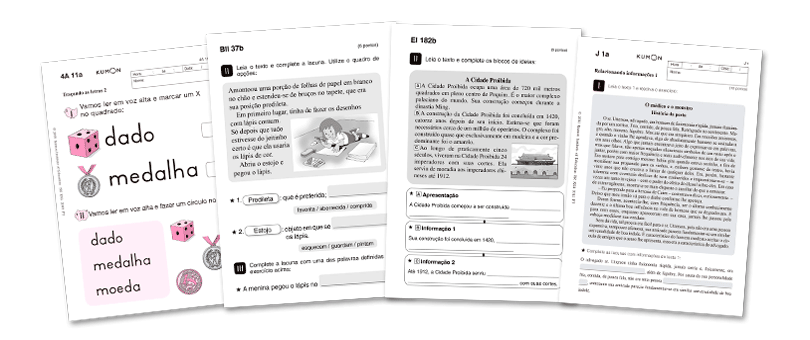 Exercícios de português Kumon