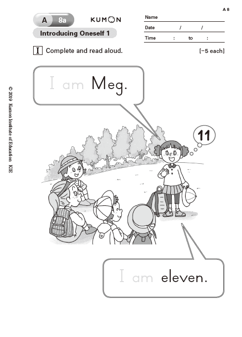 Material do curso de inglês Kumon